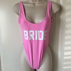 Ravesuits pink Bride One Piece swimsuit size S/M